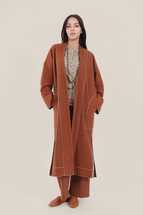 Reversible cotton milton printed coat